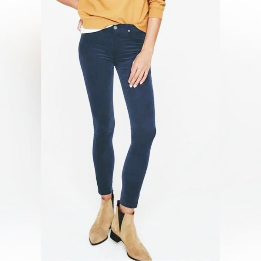 FLYING MONKEY Low Rise Ankle micro cord Dark Wash Skinny Stretch Jean Size 26